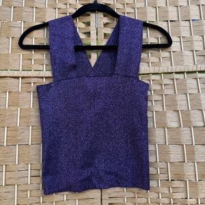House Of Harlow 1969 Purple Shimer Wide Strap NWT Women’s Size XS
